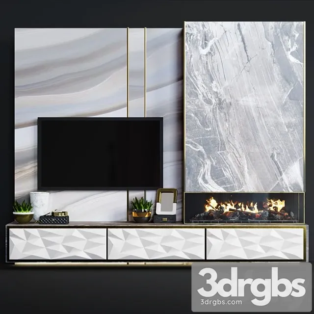 Modern fireplace 15 3dsmax Download