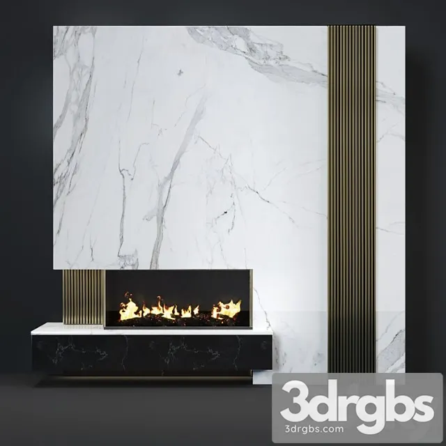 Modern fireplace 6 3dsmax Download