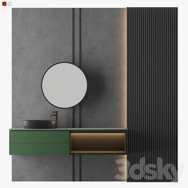 MODERN – Gray Bathroom_11 3ds Max