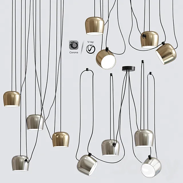 Modern Hanging Light Flos Collection 3ds Max