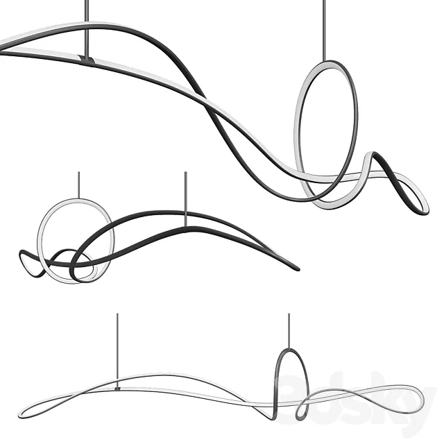 Modern Home Chandelier 3DS Max Model