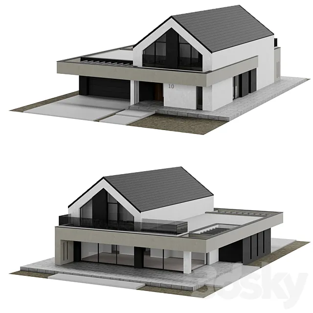 Modern House 002 3ds Max