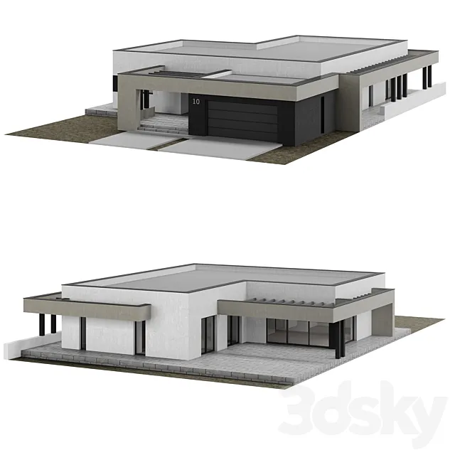 Modern House 003 3DS Max Model