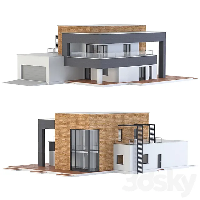 Modern house 3ds Max