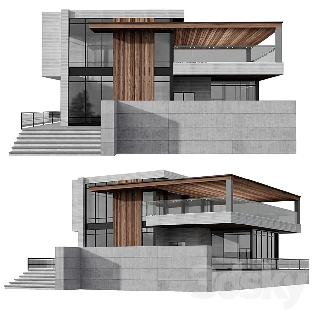 Modern House No19 3ds Max