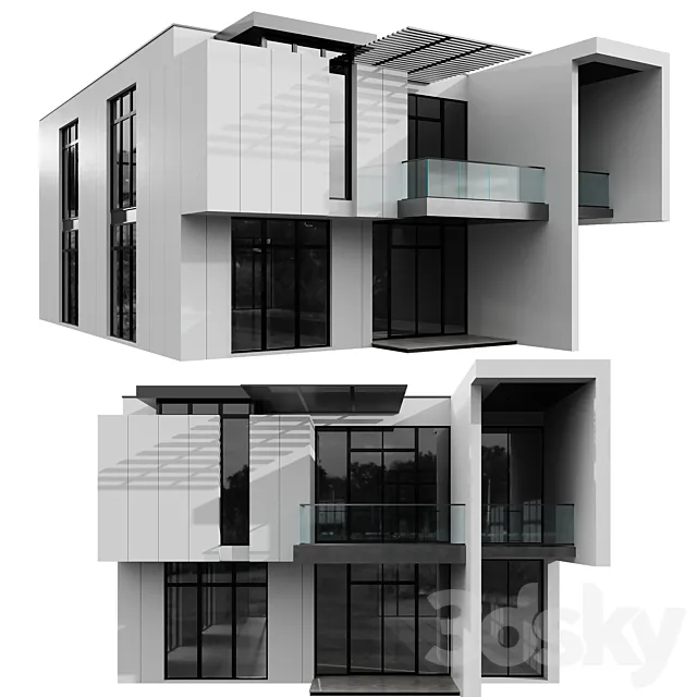 Modern House No25 3dsMax Model