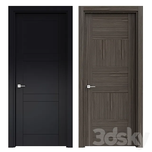 Modern interior doors 3DS Max Model