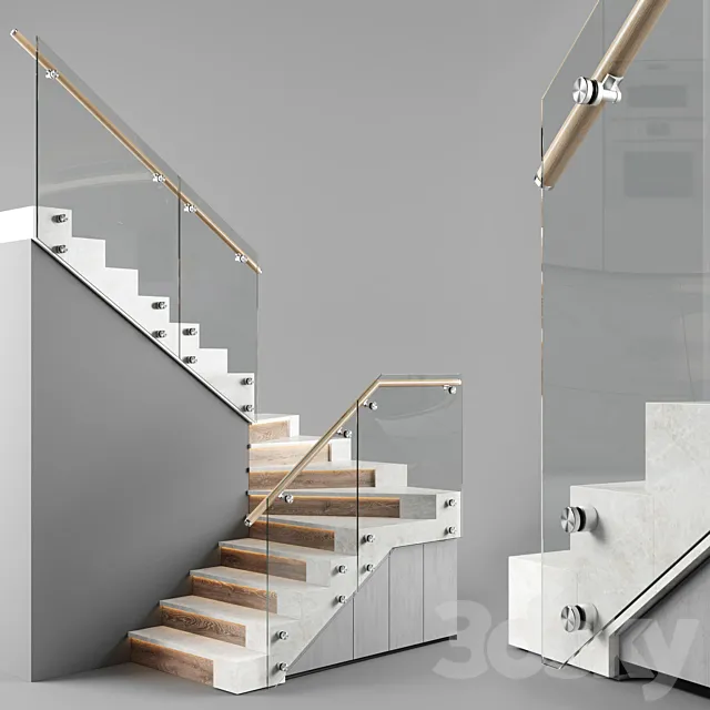 Modern interior stair 3DS Max Model