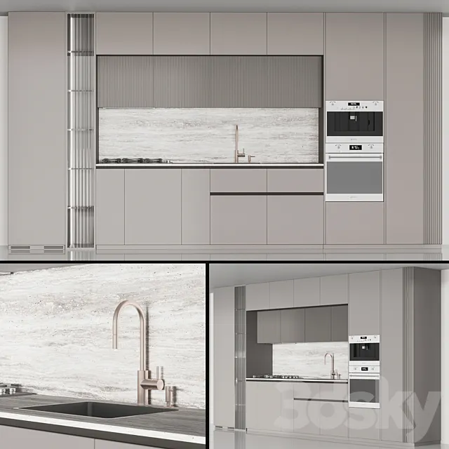 modern kitchen 17 3ds Max