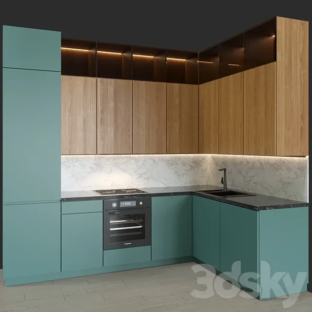 Modern Kitchen 30 3DS Max Model