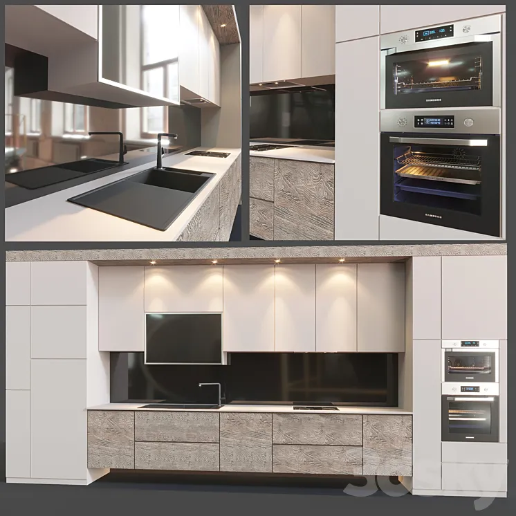 Modern kitchen 3DS Max