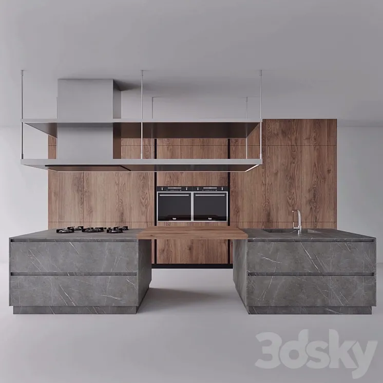 Modern kitchen 3DS Max
