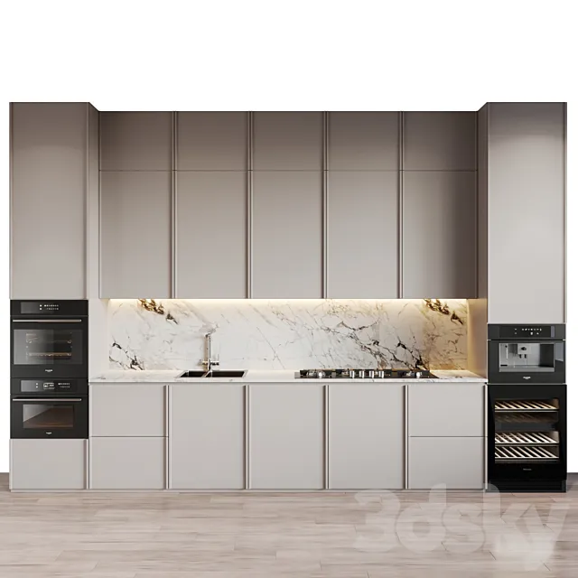 modern kitchen 47 3DS Max Model