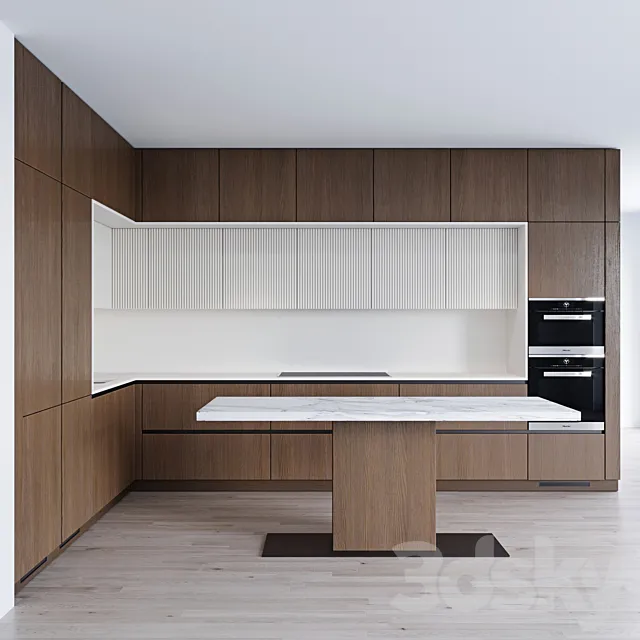 Modern kitchen 8 3DS Max Model