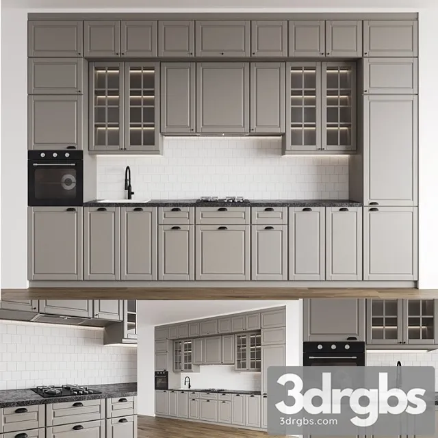 Modern Kitchen Ikea Bodbyn 3dsmax Download