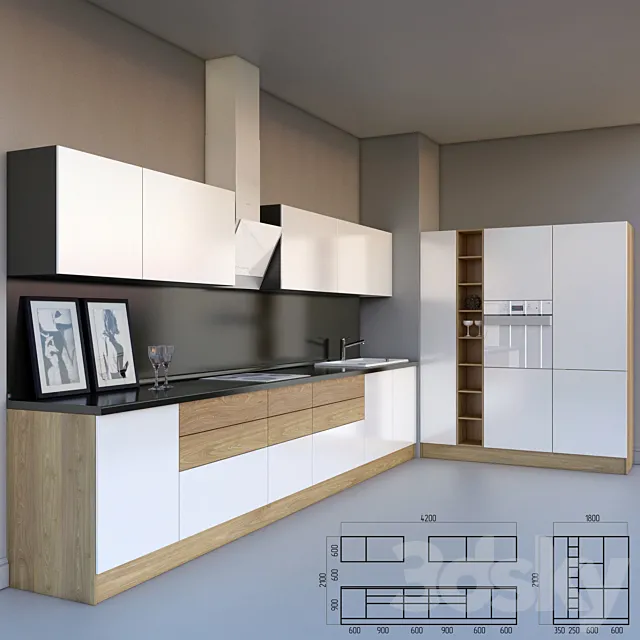 Modern kitchen with appliances 3DSMax File