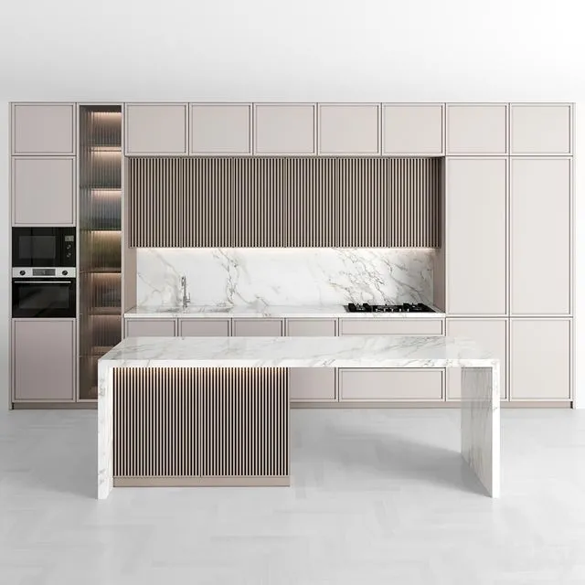 Modern Kitchen with island 072 3dsMax Model