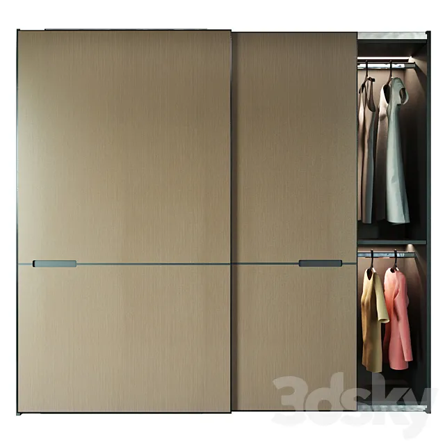 Modern laconic wardrobe 3ds Max