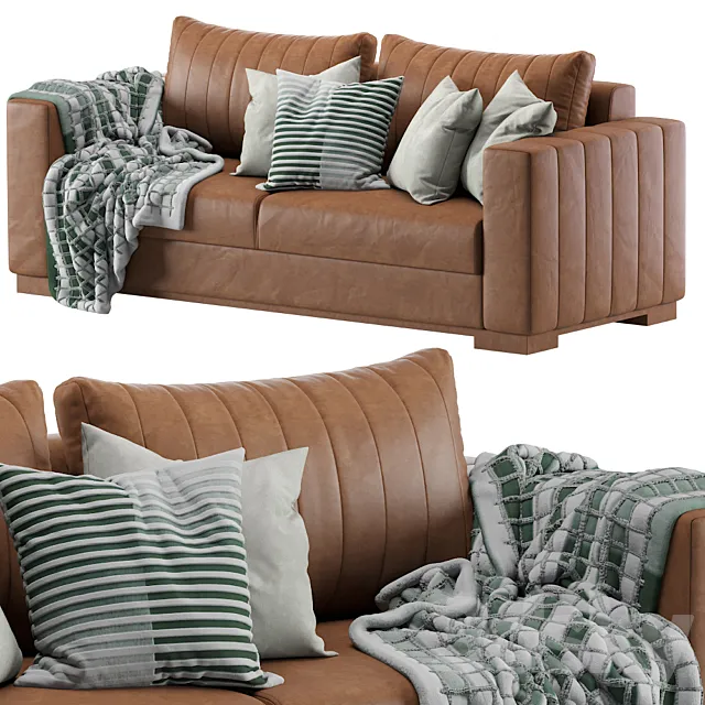 Modern leather sofa 3DSMax File