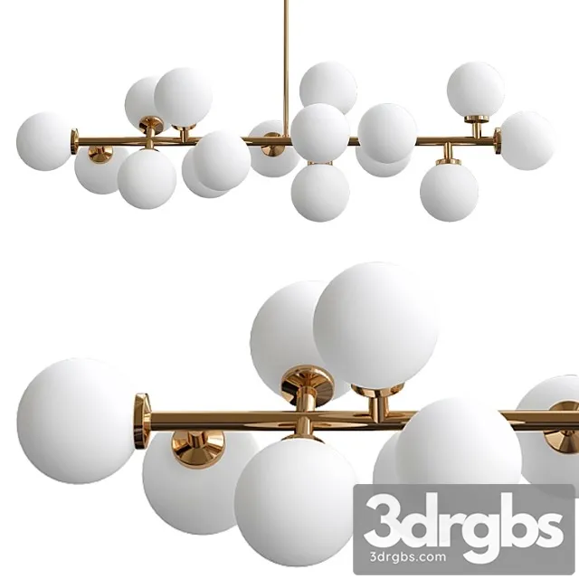 Modern led chandelier light fitting 3dsmax Download