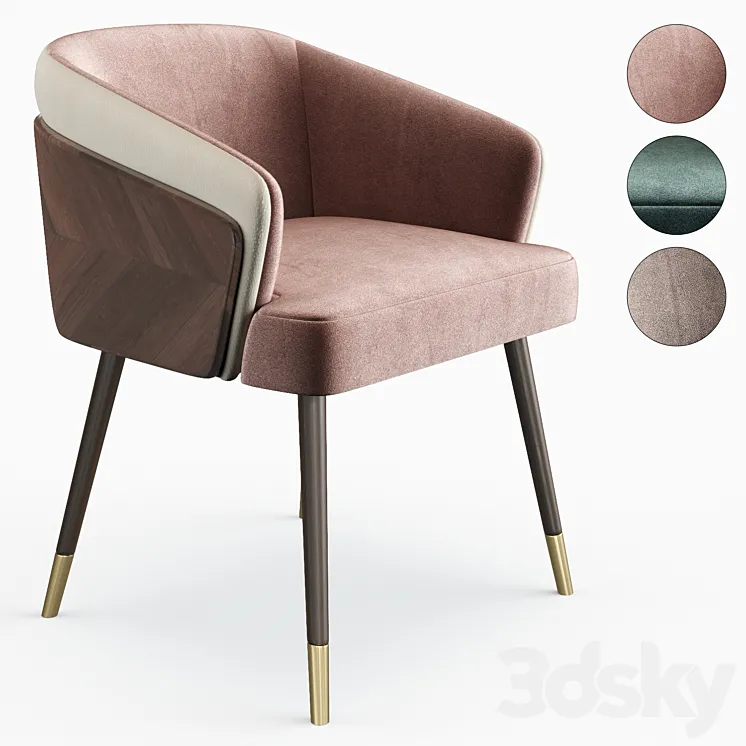 Modern Leisure Nordic chair 3DS Max