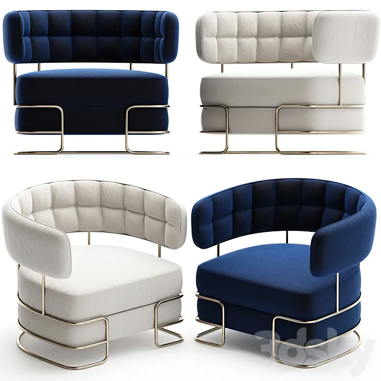 Modern Luxury Armchairs Porus Studio Furniture 3DS Max