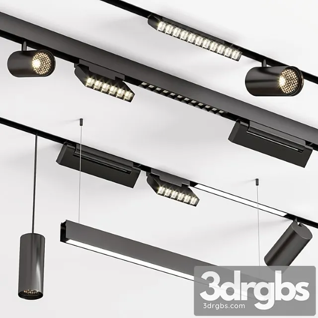 Modern magnetic track lights