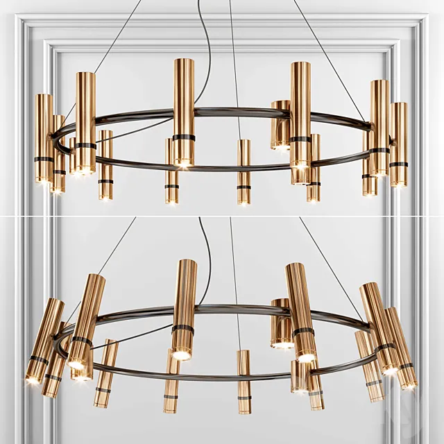 Modern metal Chandelier03 3DS Max Model