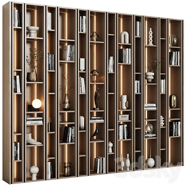 Modern Modular Shelving 01 3ds Max