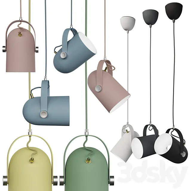 Modern Nordic Angled Drop Light by Ganeep 3ds Max