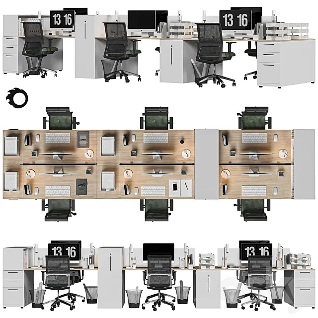 modern office furniture 3DSMax File