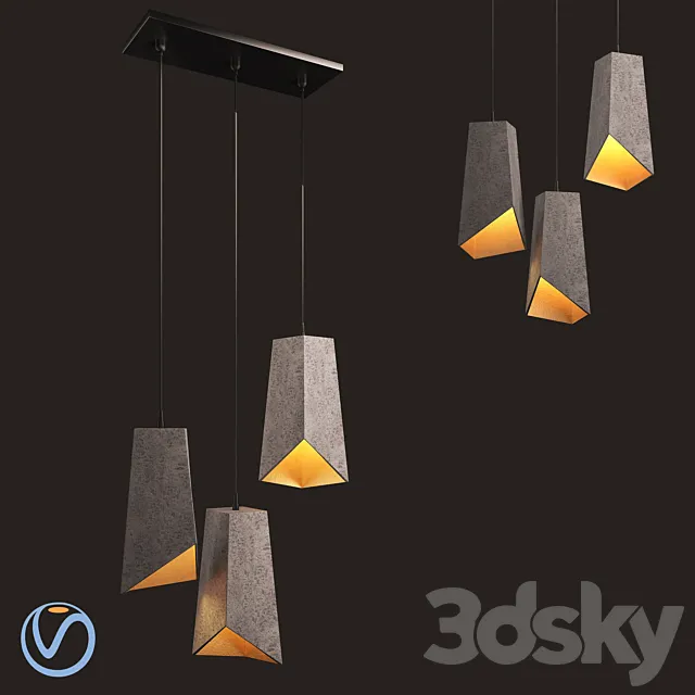 Modern Pendent Light 3DS Max Model