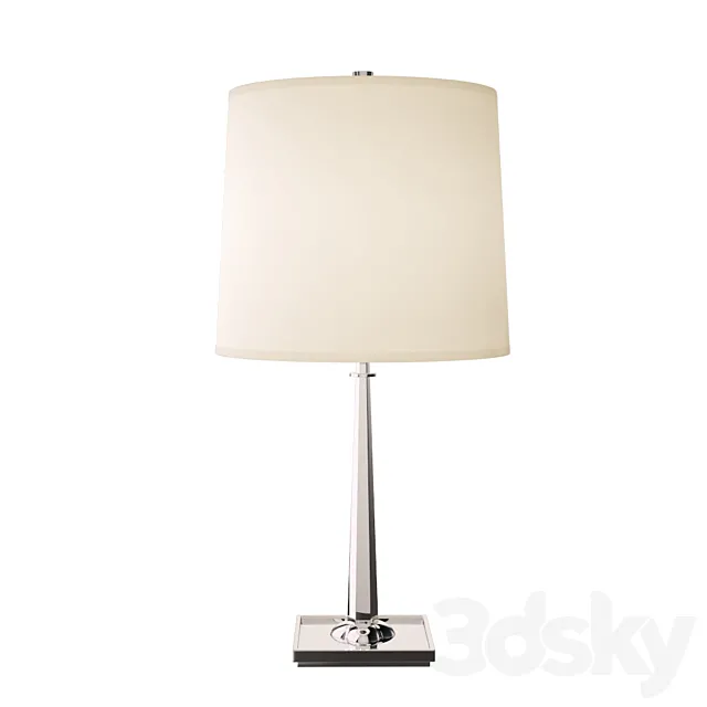 Modern Petal Desk Lamp In Soft Silver 3ds Max