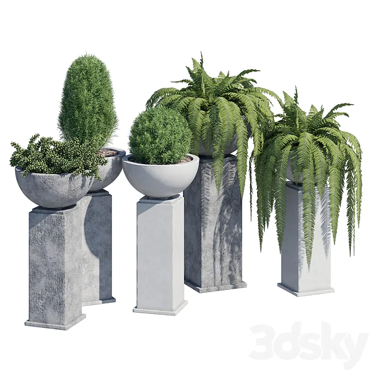 Modern planter 3DS Max Model