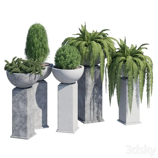 Modern planter by Totally Furniture 3dsMax Model