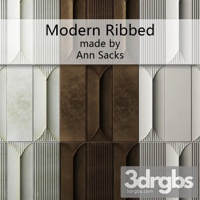 Modern Ribbed By Ann Sacks 3dsmax Download