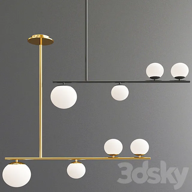 Modern Scandinavian Simple Pendant Light 3DS Max Model