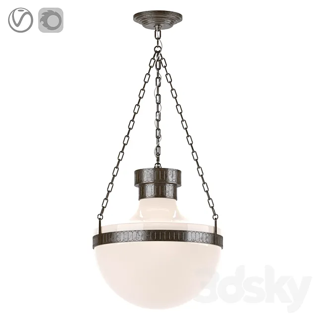 Modern Schoolhouse Lantern 3ds Max