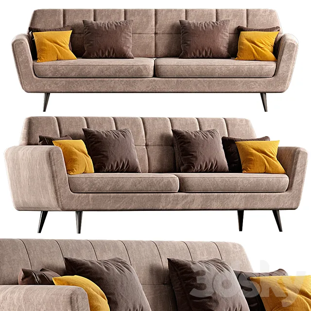 Modern Sofa Styles small Living room 3DS Max Model