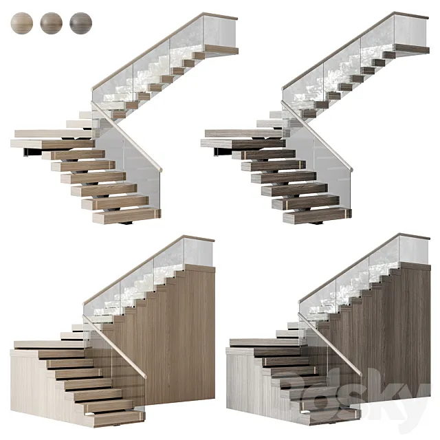 Modern staircase 30 3ds Max