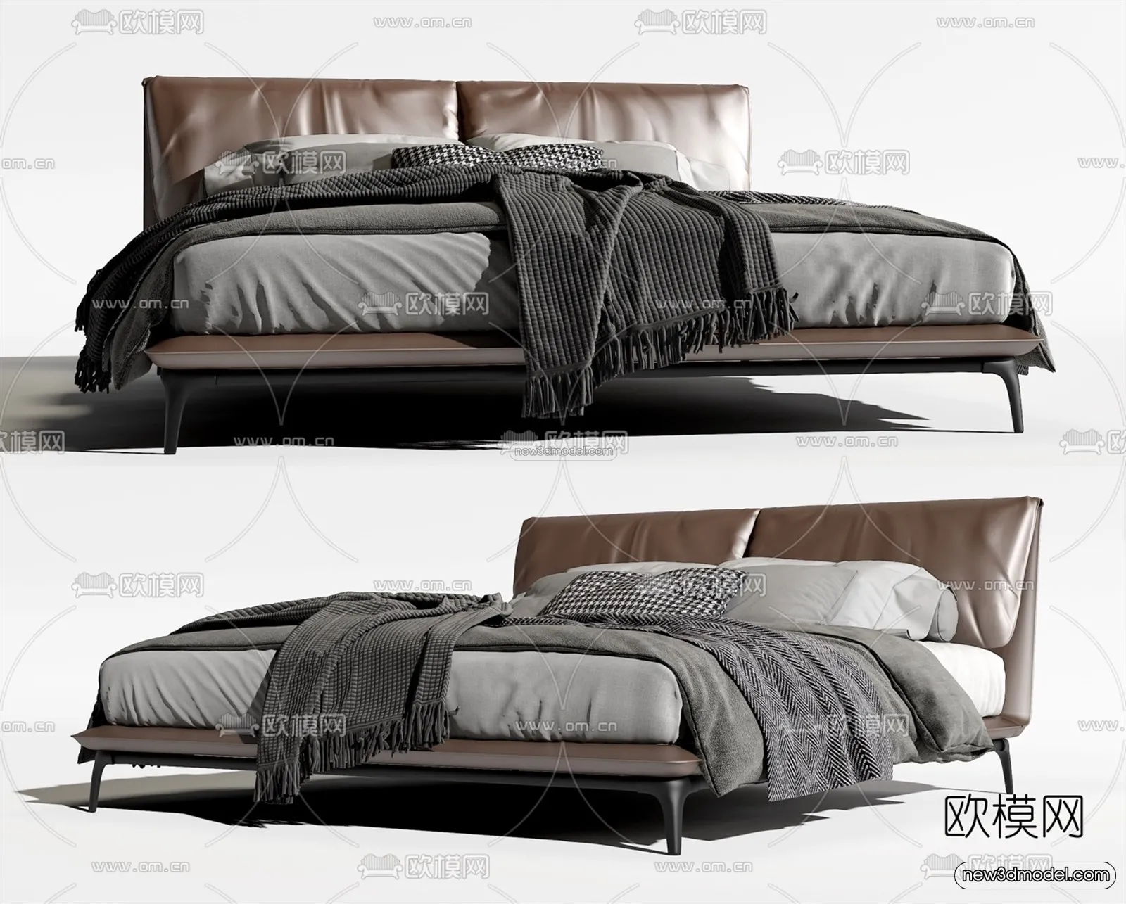 Modern Style Interior 3D Blocks – Bedroom 3D Model – 184 – VRAY