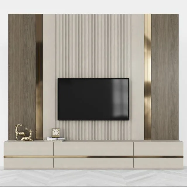 Modern TV Wall set83 3dsMax Model