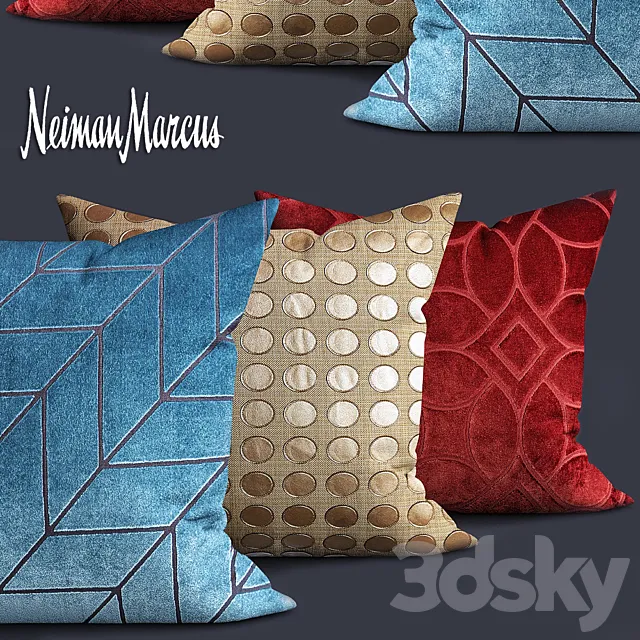 Modern Twist Gold Pillow 3DSMax File