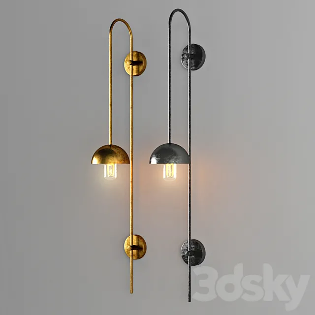 Modern Wall Light 3ds Max