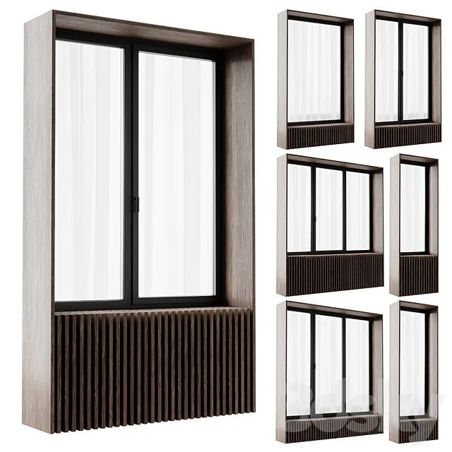 Modern windows 2 3DS Max Model