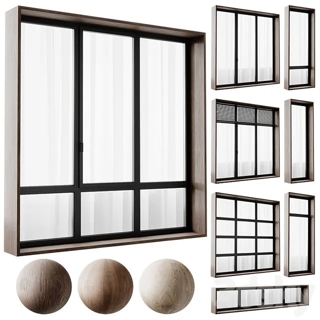 modern windows 3dsMax Model