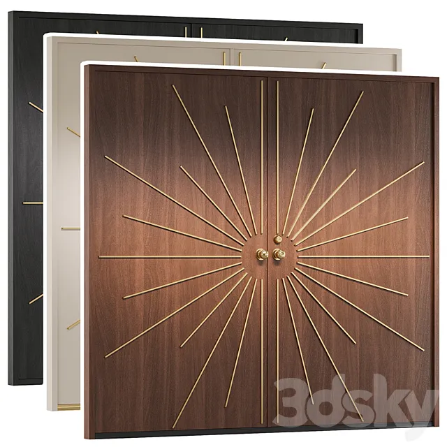 Modernist Double Entry Door 3dsMax Model