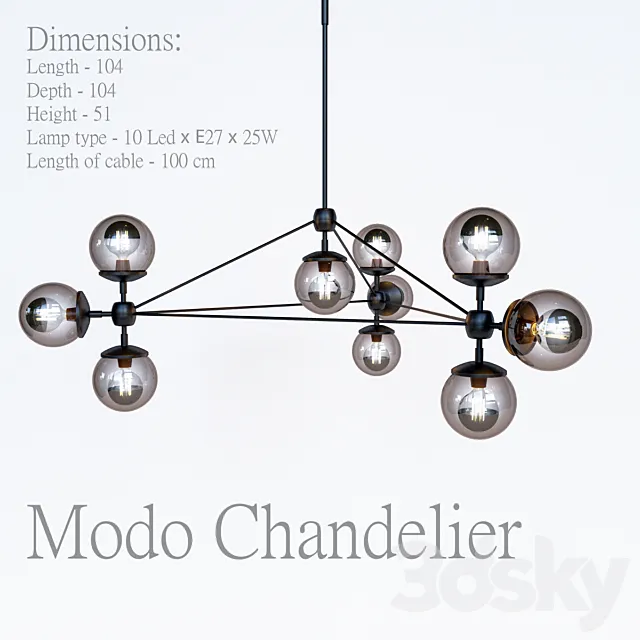 Modo chandelier 3ds Max