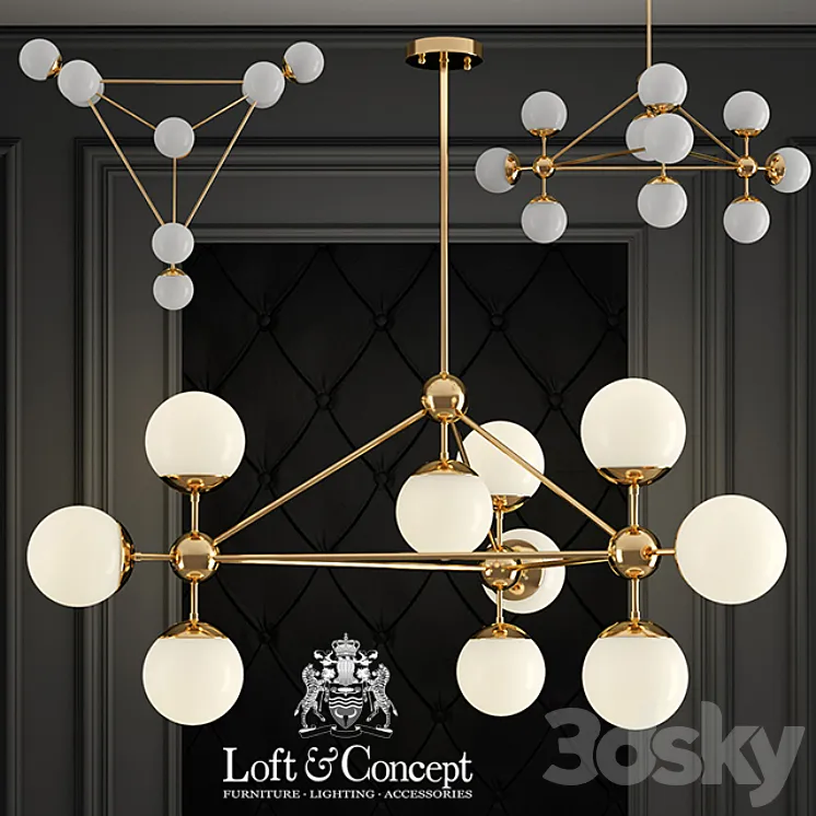 Modo Chandelier Gold Chandelier 10 3DS Max