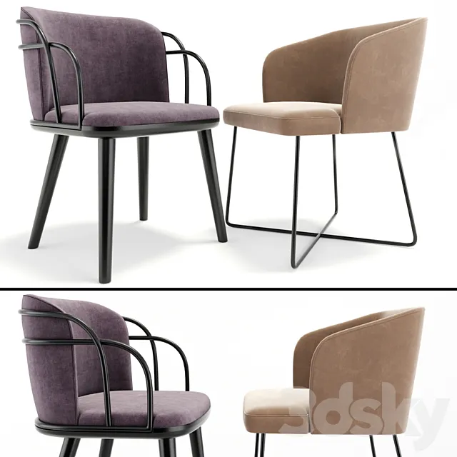 Modrest Stelle And Arven Chair Mid century 3ds Max